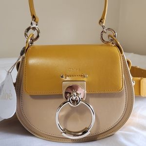 NWT Chloe Tess Handbag Sunflower Yellow
